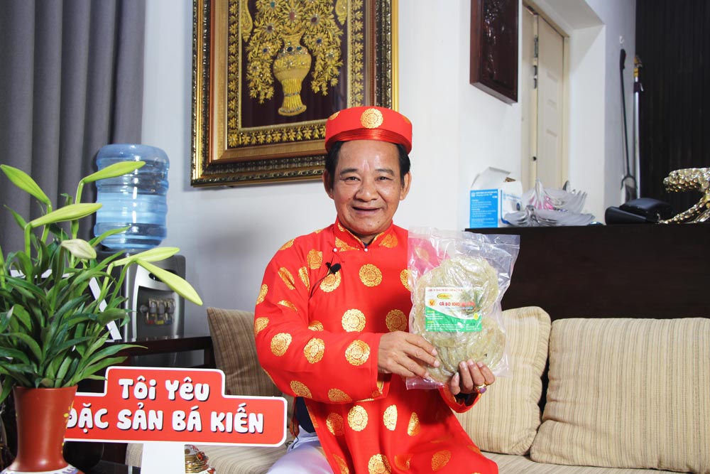 Nghệ sĩ Quang Tèo đánh giá cao chất lượng Cá bò khô Bá Kiến