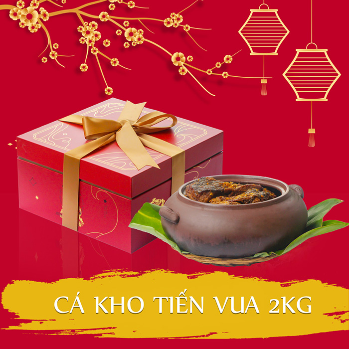 Cá kho Tiến Vua 2kg ăn ngon, làm quà biếu Tết độc đáo, giá hợp lý