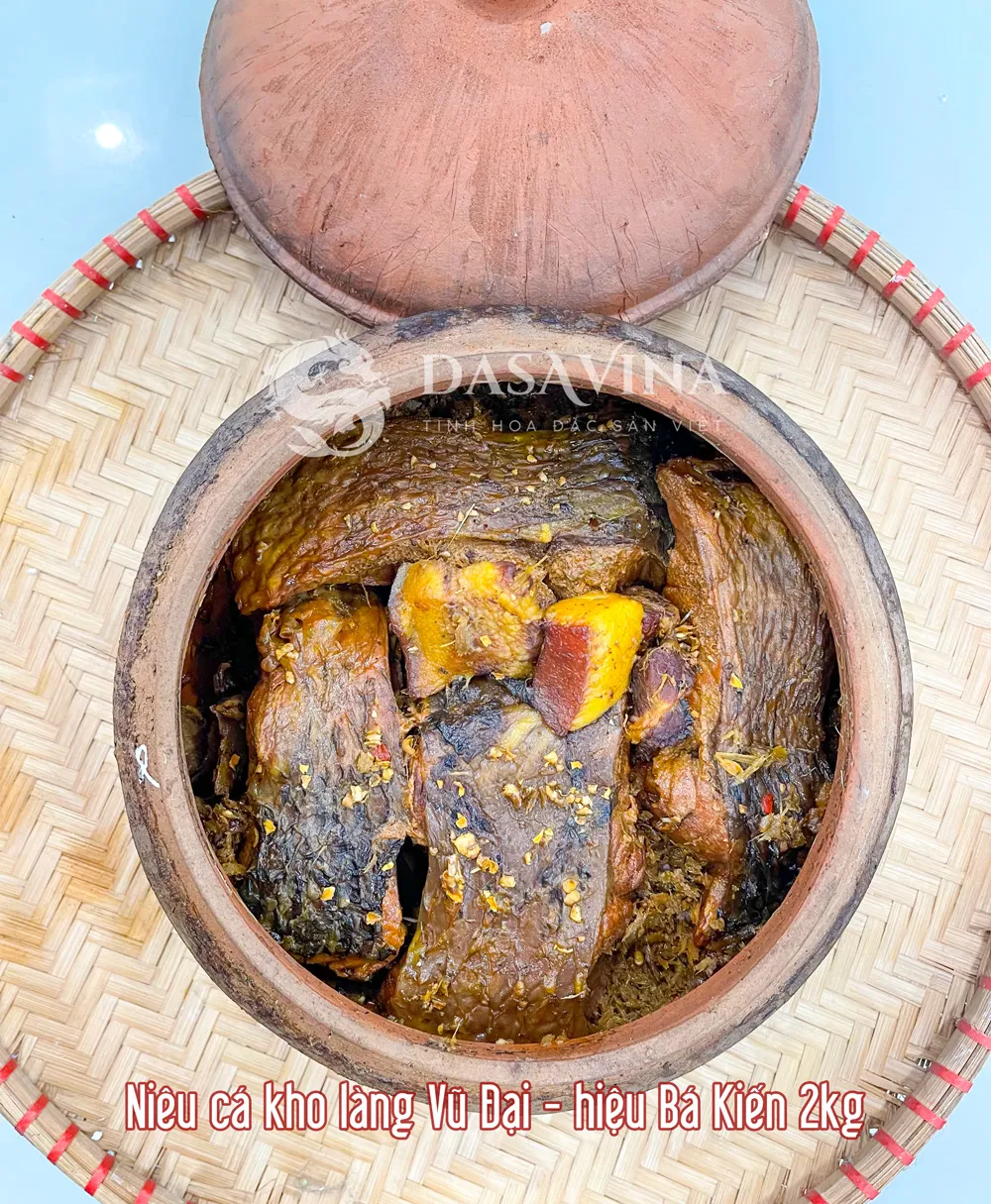 Niêu cá kho làng Vũ Đại 2kg thực tế