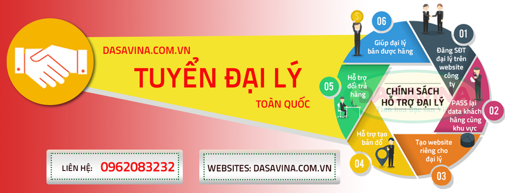 Dasavina tuyển đại lý bán hàng trên toàn quốc