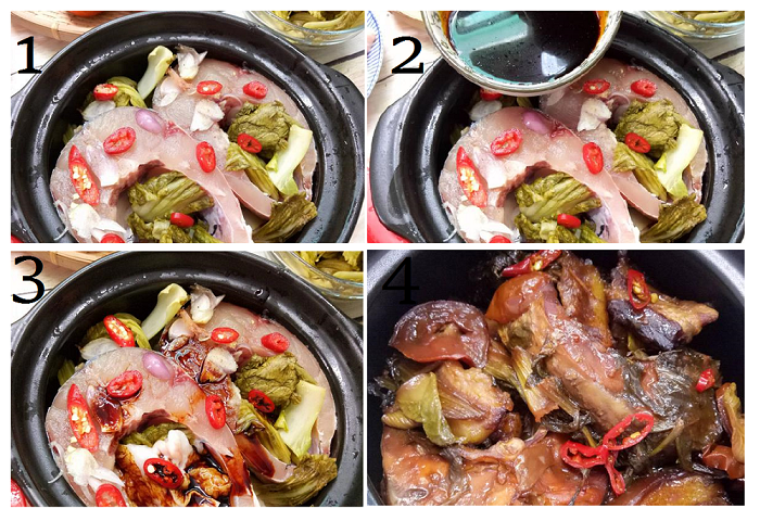 Cá trắm kho dưa chua - món ăn quen thuộc trong bữa cơm gia đình Việt