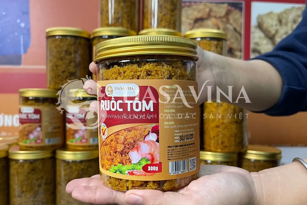 Ruốc tôm DASAVINA được đóng gói chỉn chu, tiện mang theo và phù hợp làm quà biếu