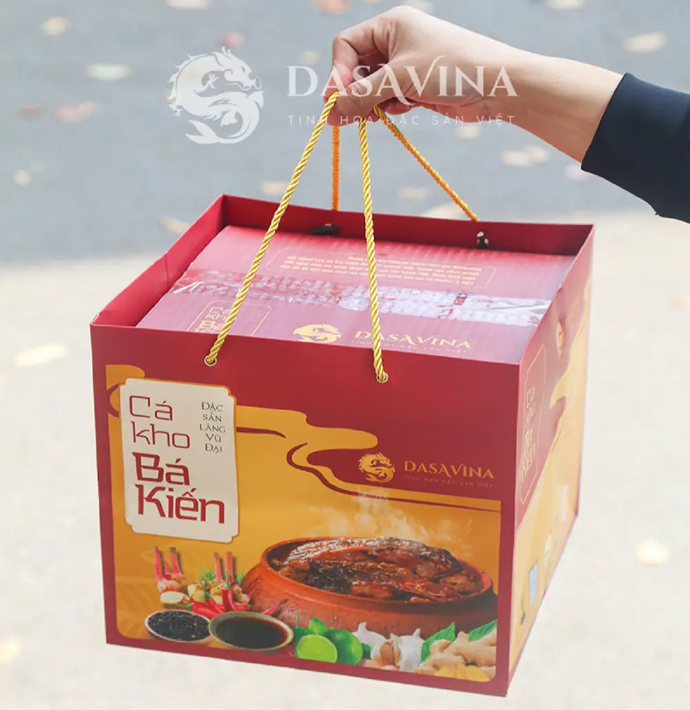 Cá kho Bá Kiến là lựa chọn phù hợp cho quà tặng doanh nghiệp với hình thức đóng gói chỉn chu