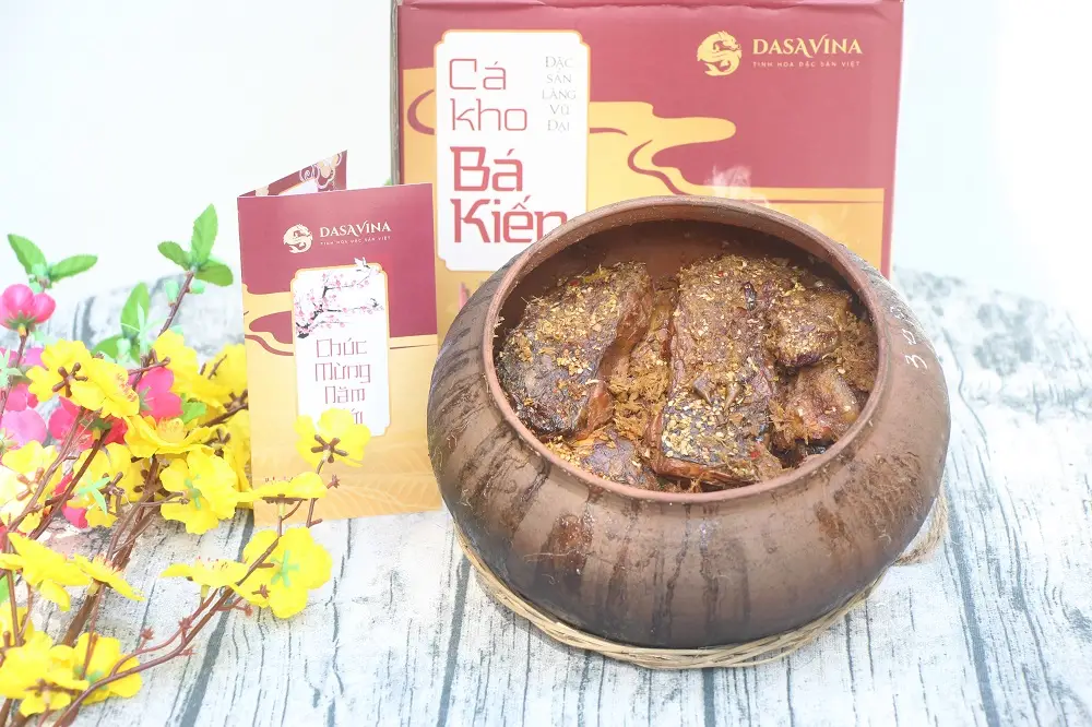 Hương vị đậm đà đặc trưng của cá kho Bá Kiến