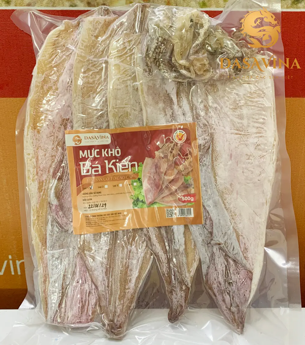 Mực khô DASAVINA được khai thác tại Cô Tô Quảng Ninh