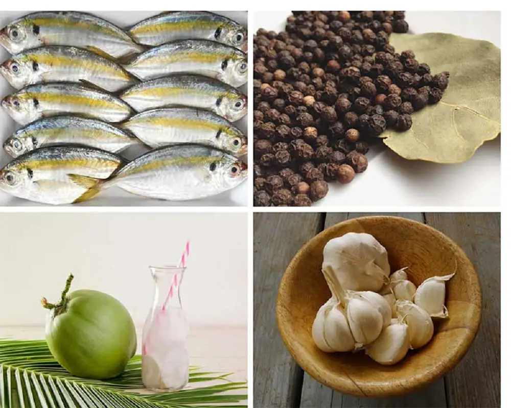 Nguyên liệu nấu cá chỉ vàng kho tiêu dễ tìm và quen thuộc trong gian bếp gia đình