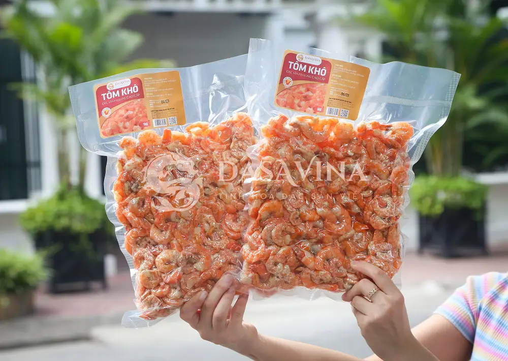 Tôm khô DASAVINA đáp ứng đa dạng nhu cầu sử dụng của khách hàng