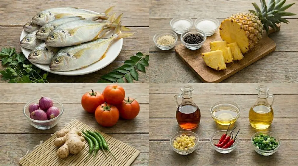 Nguyên liệu làm cá chỉ vàng kho thơm