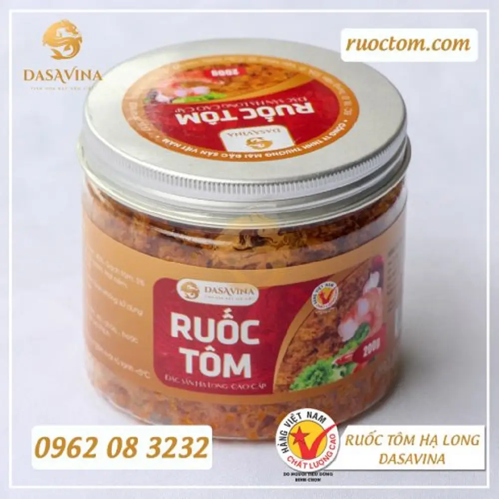 Ruốc tôm Hạ Long của DASAVINA là một trong những thương hiệu uy tín được khách hàng tin dùng