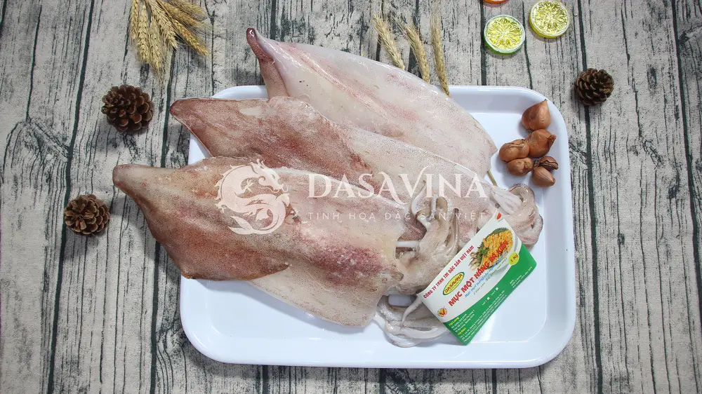 Mực một nắng Cô Tô của DASAVINA đều được tuyển chọn kĩ lưỡng